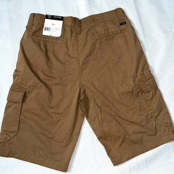 Guess Tan Cargo Shorts with Relaxed Fit - Picture 2 of 4
